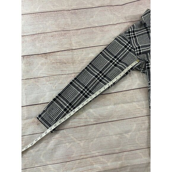 NWT 4th Reckless Women's Tall Oversized Shacket In Mono Plaid - XS - Picture 10 of 12